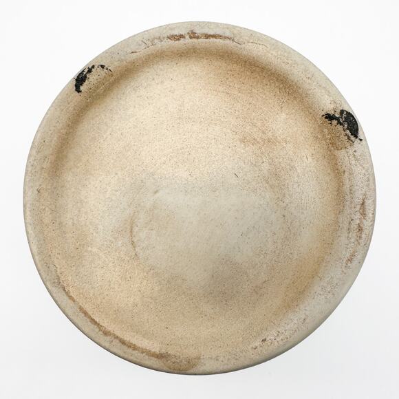 Saura or Warli Indian Tribal Folk Art Black Cream Ceramic Vase Urn w Children - Picture 9 of 13